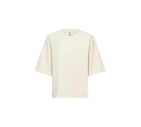 Kurzarmhemd SOYACONCEPT "Soya Concept T-shirt SC_BANU", Damen, Gr. XL, Normalgrößen, 1620 cream, Obermaterial: 48% Modal, 48% Polyester, 4% Elasthan, Hemden Kurzarmhemd (56943361-XL)