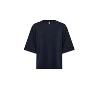 Kurzarmhemd SOYACONCEPT "Soya Concept T-shirt SC_BANU", Damen, Gr. XL, Normalgrößen, 6910 navy, Obermaterial: 48% Modal, 48% Polyester, 4% Elasthan, Hemden Kurzarmhemd (82638220-XL)