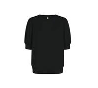 Kurzarmhemd SOYACONCEPT "Soya Concept T-shirt SC-BANU", Damen, Gr. XS, Normalgrößen, 9999 schwarz, Obermaterial: 48% Modal, 48% Polyester, 4% Elasthan, Hemden Kurzarmhemd (77411018-XS)