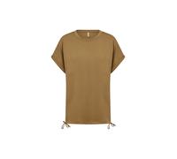 Kurzarmhemd SOYACONCEPT "Soya Concept T-shirt SC-BANU", Damen, Gr. XS, Normalgrößen, braun (7120 butternut), Obermaterial: 48% Modal, 48% Polyester, 4% Elasthan, Hemden (36639208-XS) 7120 butternut