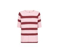 Kurzarmhemd SOYACONCEPT "Soya Concept T-shirt SC-KANITA", Damen, Gr. S, Normalgrößen, 94120c rose mel combi, Obermaterial: 50% Viskose, 27% Polyester, 23% Nylon, Hemden (77710067-S) 94120c rose mel co