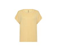 Kurzarmhemd SOYACONCEPT "Soya Concept T-shirt SC_PETRA", Damen, Gr. M, Normalgrößen, 3100 sunkissed, Obermaterial: 92% Lyocell, 8% Elasthan, Hemden Kurzarmhemd (90212547-M)