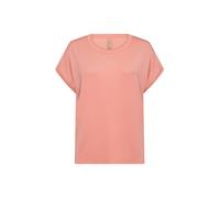 Kurzarmhemd SOYACONCEPT "Soya Concept T-shirt SC_PETRA", Damen, Gr. XXL, Normalgrößen, 4635 peach pink, Obermaterial: 92% Lyocell, 8% Elasthan, Hemden Kurzarmhemd (33247505-XXL)