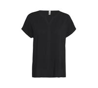 Kurzarmhemd SOYACONCEPT "Soya Concept T-shirt SC_RADIA", Damen, Gr. XS, Normalgrößen, schwarz (9999 schwarz), Obermaterial: 100% Viskose, Hemden (89016438-XS) 9999 schwarz