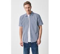 Kurzarmhemd STREET ONE MEN, Herren, Gr. XL44, US-Größen, weiß (hellweiß), Web, 100% Baumwolle, gemustert, normal normal, V-Ausschnitt, Bündchen, Hemden, aus reiner Baumwolle (39353949-XL) hellweiß