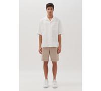 Kurzarmhemd STUDIO SEIDENSTICKER "Studio", Herren, Gr. S37-38, normale Ärmellängen, weiß, 100% Baumwolle, unifarben, regular fit, gerader Abschluss, Hemden, Regular Kurzarm Reverskragen Uni (67036837-