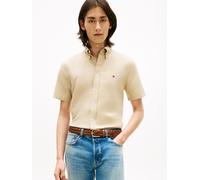 Tommy Hilfiger Herren Hemd aus Leinen-Baumwoll-Mix, sand, Gr. XL