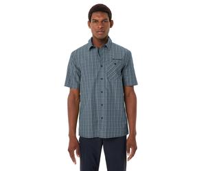 Kurzarmhemd VAUDE "MEN'S ALBSTEIG SHIRT III", Herren, Gr. 3XL, N-Gr, grau (heron), Obermaterial: 54% Lyocell, 46% Polyester, Hemden, Kurzarm, aus Lyocell und Polyester, mit Knopfleiste (47498562-XXXL)