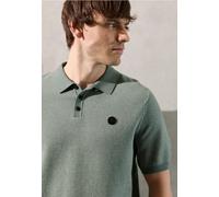 Kurzarmpullover STREET ONE MEN, Herren, Gr. M (40), dusty mint, Web, 80% Baumwolle, 20% Nylon, unifarben, normal normal, V-Ausschnitt, Rippbündchen, Pullover, im soften Baumwoll-Mix (45041760-M) dusty