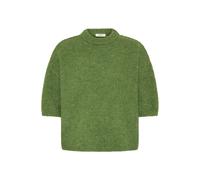 Kurzarmpullover B.YOUNG "Damen Strickpullover halbarm BYOTIA", Damen, Gr. XL, grün (artichoke grün), Obermaterial: 35% Polyacryl PAN. 23% Polyester PES. 20% Wolle mw. 12% Alpaka WP. 10% Polyamid PA., 