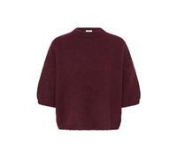 Kurzarmpullover B.YOUNG "Damen Strickpullover halbarm BYOTIA", Damen, Gr. XL, lila (fig), Obermaterial: 35% Polyacryl PAN. 23% Polyester PES. 20% Wolle mw. 12% Alpaka WP. 10% Polyamid PA., Pullover (5