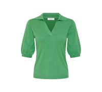 Kurzarmpullover B.YOUNG "Damen Strickpullover kurzarm BYMMORLA", Damen, Gr. L, grün (leprechaun), Obermaterial: 70% Viskose CV. 30% Polyamid PA., Pullover (79410703-L) leprechaun
