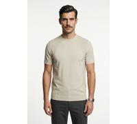 Kurzarmpullover BOSS GREEN "KN_Momentum-Lite TS", Herren, Gr. L, beige (light beige272), Strick, Obermaterial: 60% Baumwolle, 40% Polyester, unifarben, regular fit normal, Rundhals, Bündchen, Pullover