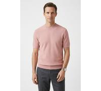 Kurzarmpullover BOSS "Nilton", Herren, Gr. L, light, pastel pink686, Strick, Obermaterial: 100% Baumwolle, unifarben, regular fit normal, Rundhals, Rippstrickbündchen, Pullover, Premium Menswear Busin