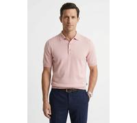 Kurzarmpullover BOSS "Nolano", Herren, Gr. M, light, pastel pink686, Strick, Obermaterial: 100% Schurwolle, unifarben, regular fit hüftbedeckend, Rippbündchen, Pullover, aus Schurwolle, Polokragen (98