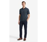 Kurzarmpullover CALVIN KLEIN, Herren, Gr. L, navy stone, Feinstrick, Obermaterial: 66% Leinen, 34% Polyacryl, unifarben, regular fit normal, V-Ausschnitt, abgesteppte Kante, Pullover, Feinstrick aus L