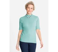 Kurzarmpullover CLASSIC "Pullover", Damen, Gr. 42, grün (mint), 50% Viskose, 28% Polyester, 22% Polyamid, unifarben, Pullover (28940614-42) mint