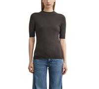 Kurzarmpullover COMMA, Damen, Gr. 46, braun, Strick, Obermaterial: 80% Viskose, 20% Polyamid, unifarben, normal, Rundhals, Pullover, aus Viskose-Mix (60546150-46) braun