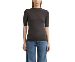 Kurzarmpullover COMMA, Damen, Gr. 46, braun, Strick, Obermaterial: 80% Viskose, 20% Polyamid, unifarben, normal, Rundhals, Pullover, aus Viskose-Mix (60546150-46) braun