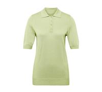 Kurzarmpullover GOLDNER "Kurzarm Strickpullover mit adrettem Kragen", Damen, Gr. 44, grün (birke), Obermaterial: 50% Baumwolle CO. 50% Polyacryl PAN., normal, Sonstiges, Pullover, Ohne (68642704-44) b