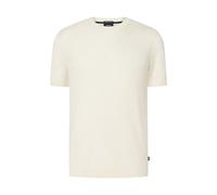 Kurzarmpullover JOOP "Elio", Herren, Gr. XL, natural, Strick, Obermaterial: 100% Baumwolle, unifarben, regular fit normal, Rundhals, eingesetzt gerader Abschluss, Pullover, Regular fit mit Rundhalsaus