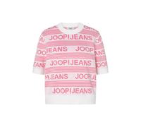 Kurzarmpullover JOOP JEANS "Karie", Damen, Gr. M, weiß, Strick, Obermaterial: 100% Baumwolle, regular fit normal, Pullover (55685862-M) weiß