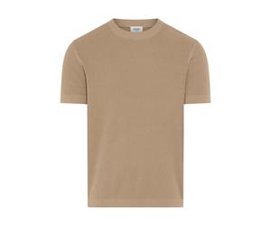 Kurzarmpullover JOOP JEANS "Sandero", Herren, Gr. L, medium beige, Strick, Obermaterial: 100% Baumwolle, unifarben, normal normal, Rundhals, Pullover (73827037-L) medium beige