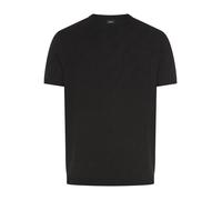 Kurzarmpullover JOOP "Ravao", Herren, Gr. L, schwarz, Strick, Obermaterial: 53% Baumwolle, 47% Viskose, unifarben, Rundhals, Rippbündchen, Pullover, Cornflower Allover (40129951-L) schwarz