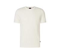Kurzarmpullover JOOP "Theor", Herren, Gr. XL, wollweiß, Strick, Obermaterial: 50% Polyacryl, 50% Viskose, clean, unifarben, normal normal, Rundhals, Pullover, mit Strukturmuster (32726503-XL) wollweiß