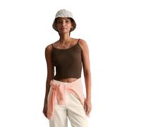 Kurzarmpullover MARC O'POLO DENIM "aus LENZING™ ECOVERO™", Damen, Gr. XL, hazelnut braun, Obermaterial: 72% Viskose, 28% Polyester, unifarben, Rundhals, Pullover (37904613-XL) hazelnut braun