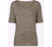 Kurzarmpullover schlamm 40