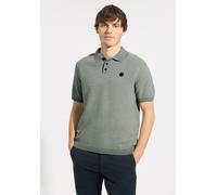 Kurzarmpullover STREET ONE MEN, Herren, Gr. S (38), dusty mint, Web, 80% Baumwolle, 20% Nylon, unifarben, normal normal, V-Ausschnitt, Rippbündchen, Pullover, im soften Baumwoll-Mix (45041760-S) dusty