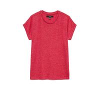 Kurzarmpullover VERO MODA "VMBRIANNA SS O-NECK PULLOVER BOO REP", Damen, Gr. S, jazzy detail:with coral paradise melange, Feinstrick, Obermaterial: 58% Viskose, 38% Polyester, 4% Elasthan, meliert, un