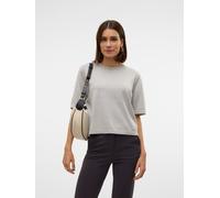VERO MODA - VMSILJE 2/4 O-NCK OVERSIZE PULL GA NOOS light grey melange - Gr. - XL