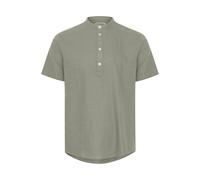 Kurzarmshirt 11 PROJECT "Kurzarmhemd PROcho", Herren, Gr. XL, grün (vetiver), Obermaterial: 58% Leinen LI. 42% Viskose CV., Hemden (45433717-XL) vetiver