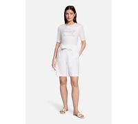 Kurzarmshirt BETTY BARCLAY "Damen kurzarm", Damen, Gr. 36, weiß (patch cream, blau), Jersey, Obermaterial: 95% Viskose, 5% Elasthan, Basic, tailliert normal, Rundhals, Shirts (93628441-36) patch cream
