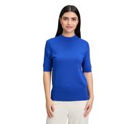 Kurzarmshirt BETTY BARCLAY "Betty Barclay Damen Strickpullover kurzarm", Damen, Gr. 38, blau (adria), Strick, Obermaterial: 80% Viskose, 20% Polyamid., feminin, figurbetont normal, Shirts (26088662-38