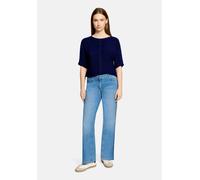 Kurzarmshirt BETTY BARCLAY "Damen kurzarm", Damen, Gr. 40, blau (ocean cavern), Strick, Obermaterial: 65% Polyacryl, 35% Polyamid, figurumspielend normal, U-Boot-Ausschnitt, Shirts (91096316-40) ocean