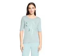Kurzarmshirt BETTY BARCLAY "Damen kurzarm", Damen, Gr. 44, blau (chinois grün), Jersey, Obermaterial: 95% Viskose, 5% Elasthan, Basic, tailliert normal, Rundhals, Shirts (83069126-44) chinois grün