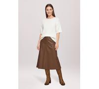 Kurzarmshirt BETTY BARCLAY "Damen kurzarm", Damen, Gr. 44, weiß (rohweiß), Strick, Obermaterial: 89% Polyester, 4% Polyacryl, 4% Elasthan, 3% Wolle, loose fit normal, Rundhals, Shirts (92844444-44) ro