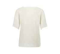 Kurzarmshirt BETTY BARCLAY "Damen kurzarm", Damen, Gr. 46, rohweiß, Strick, Obermaterial: 65% Polyacryl, 35% Polyamid, figurumspielend normal, U-Boot-Ausschnitt, Shirts (98582145-46) rohweiß