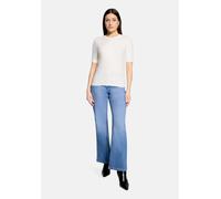 Kurzarmshirt BETTY BARCLAY "Damen kurzarm", Damen, Gr. 46, weiß (rohweiß), Strick, Obermaterial: 55% Viskose, 30% Polyester, 15% Polyamid, Basic, figurumspielend normal, Rundhals, Shirts (48801965-46)