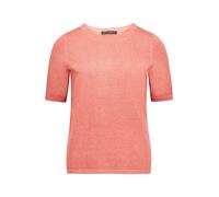 Kurzarmshirt BETTY BARCLAY "Damen kurzarm", Damen, Gr. 48, light mahogany, Strick, Obermaterial: 41% Viskose, 25% Polyester, 23% Polyester, 11% Polyamid, Basic, figurumspielend normal, Rundhals, Shirt