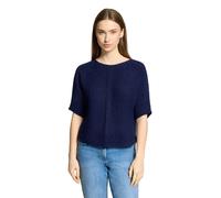 Kurzarmshirt BETTY BARCLAY "Damen kurzarm", Damen, Gr. 48, ocean cavern, Strick, Obermaterial: 65% Polyacryl, 35% Polyamid, figurumspielend normal, U-Boot-Ausschnitt, Shirts (91096316-48) ocean cavern