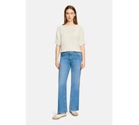 Kurzarmshirt BETTY BARCLAY "Damen kurzarm", Damen, Gr. 48, rohweiß, Strick, Obermaterial: 65% Polyacryl, 35% Polyamid, figurumspielend normal, U-Boot-Ausschnitt, Shirts (98582145-48) rohweiß