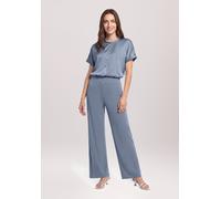 Kurzarmshirt BETTY BARCLAY "Damen mit Ärmelaufschlag", Damen, Gr. 38, infinity, Obermaterial: 97% Polyester, 3% Elasthan. Besatz: 95% Viskose, 5% Elasthan, gerade normal, Shirts (82282901-38) infinity
