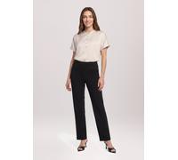 Kurzarmshirt BETTY BARCLAY "Damen mit Ärmelaufschlag", Damen, Gr. 42, grau, Stoff, Obermaterial: 97% Polyester, 3% Elasthan. Besatz: 95% Viskose, 5% Elasthan, gerade normal, Shirts (52303466-42) grau