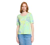 Kurzarmshirt BETTY BARCLAY "Damen mit Blumenprint", Damen, Gr. 38, mint, grün, Jersey, Obermaterial: 95% Baumwolle, 05% Elasthan, tailliert normal, Rundhals, Shirts (10347605-38) mint, grün