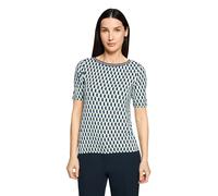 Betty Barclay Damen Casual-Shirt mit Gummizug Blau/Grün Größe 36