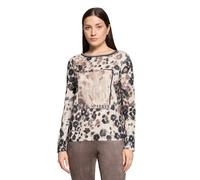 Kurzarmshirt BETTY BARCLAY "Damen mit Gummizug", Damen, Gr. 40, beige (beige, taupe), Jersey, Obermaterial: 95% Viskose, 5% Elasthan, figurumspielend normal, U-Boot-Ausschnitt, Shirts (21384249-40) be